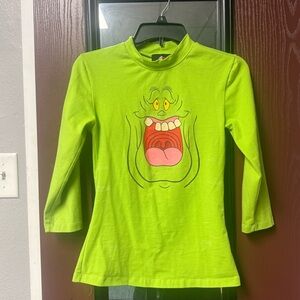 Vixen micheline pitt green long sleeves slimmer ghostbusters shirt small
